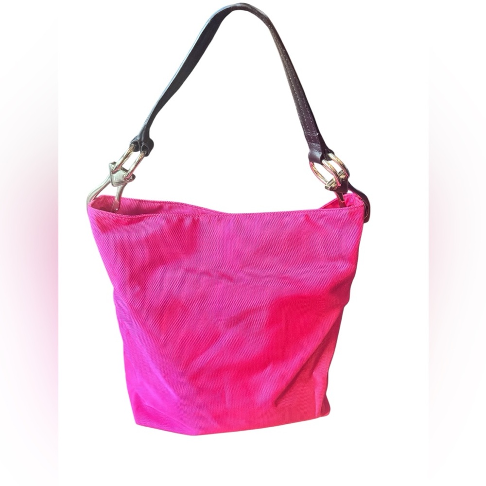 NYLON BUCKET BAG FUCHSIA